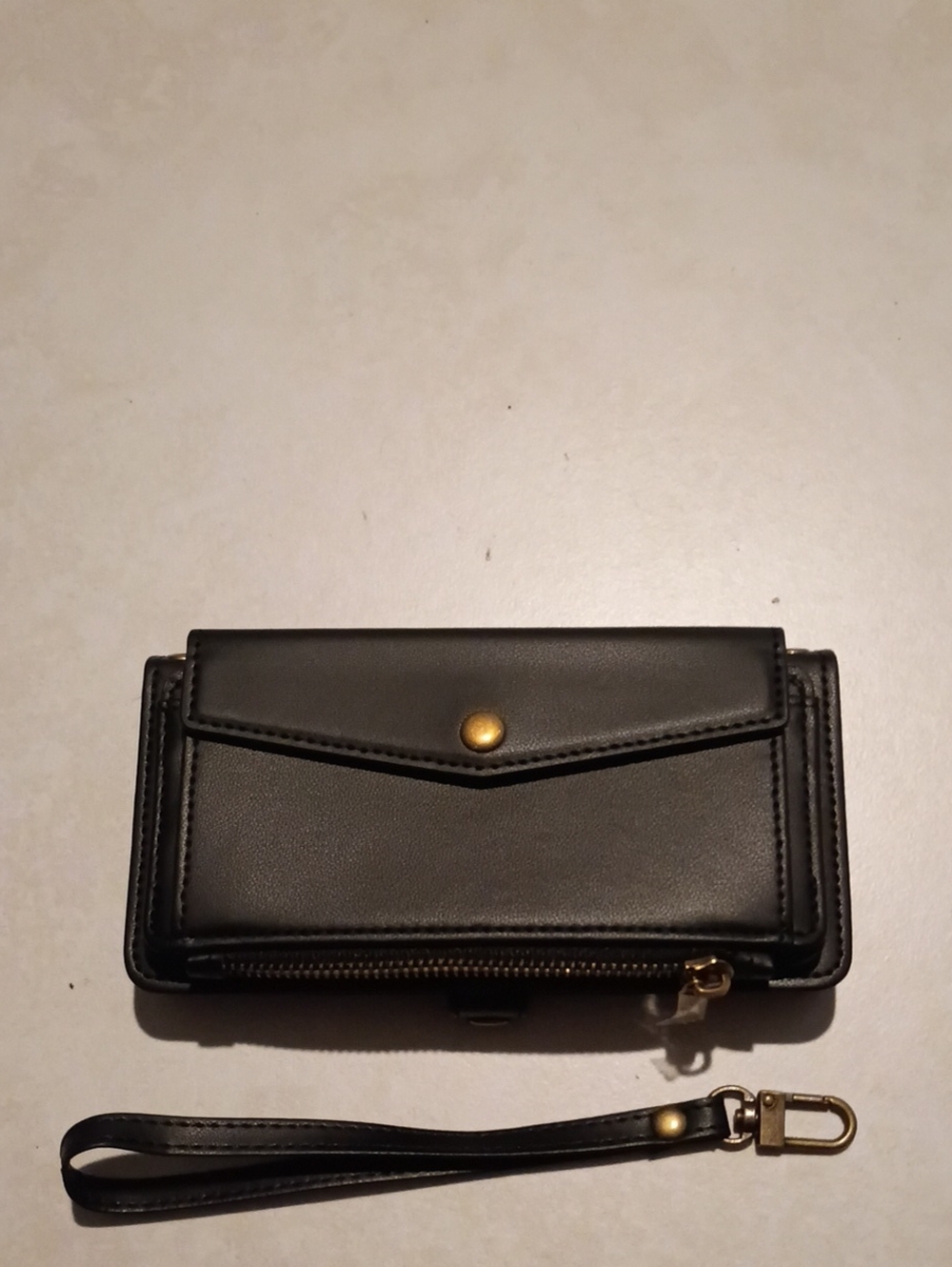 Black Women's Wristlet Phone Wallet New
